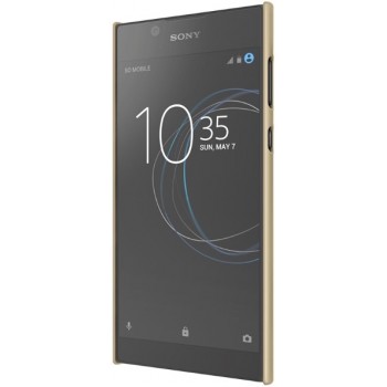 Auksinis Frosted shield serijos dėklas + plėvelė Nillkin (XPERIA L1) Auksinis Frosted shield serijos dėklas + plėvelė Nillkin (XPERIA L1)